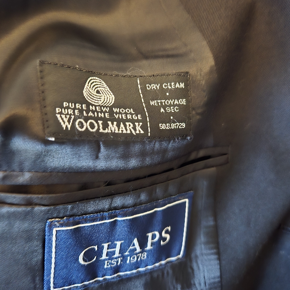 Chaps Woolmark Black Jacket